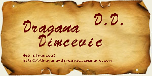 Dragana Dimčević vizit kartica